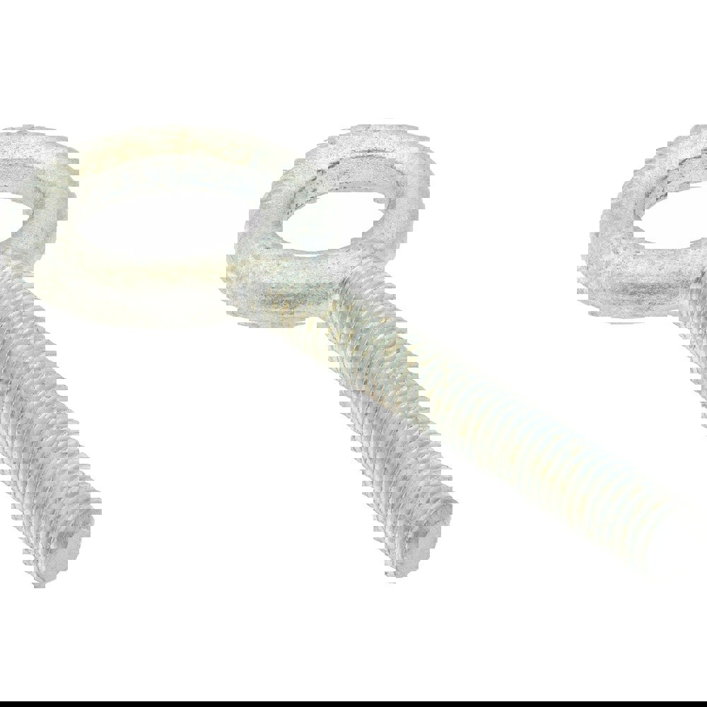 Fixed Lifting Eye Bolt: Without Shoulder, 2,000 lb Capacity, 7/16-14 Thread, Grade C-1035 Steel